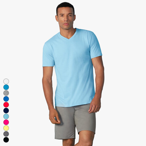 Gildan -  Herren Premium  V-Neck T-Shirt