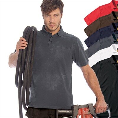 B&amp;C - Workwear Poloshirt mit Tasche Skill Pro